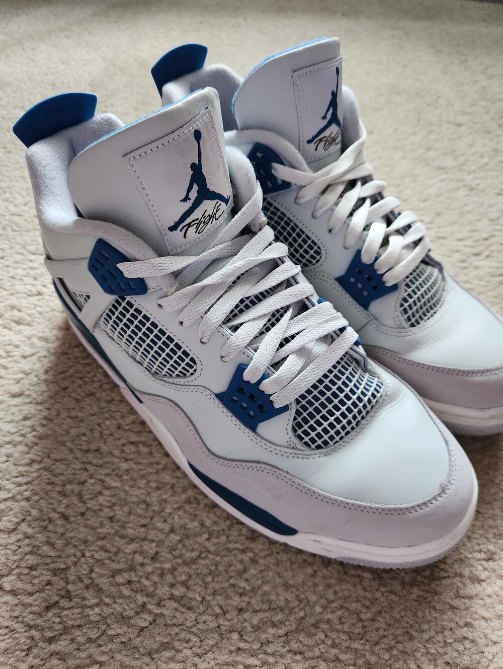 Jordan Retro 4 Military Blue Size 13 Ship In A Replacement Shoe Box